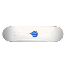 Bande dessinée bleue de ballon d'air chaud skateboards personnalisés