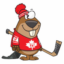 bande dessinée canadienne idiote de castor d'hocke découpages en acrylique