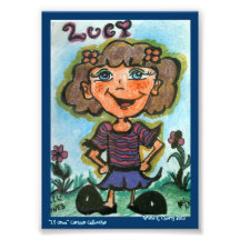 Bande dessinée d'ACEO "LUCY" par l'artiste, Ariana Impressions Photo