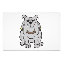 Bande dessinée de bouledogue photo d’art