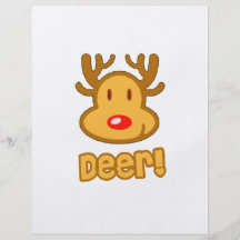 Bande dessinée de cerfs communs de bébé tract