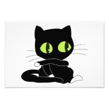 Bande dessinée de chat noir photographie d’art