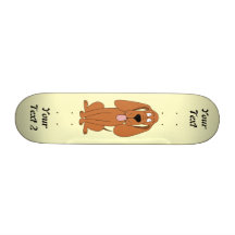 Bande dessinée de chien de Brown. Chien Plateaux De Skate