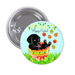 Bande dessinée de chiot de Labrador de noir d'oeuf Badges
