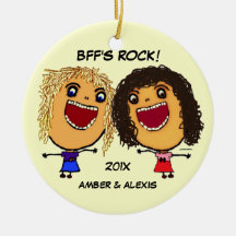 Bande dessinée de la roche de BFF Décorations De Noël