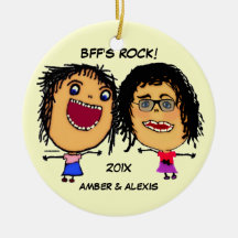 Bande dessinée de la roche de BFF Ornement De Noël