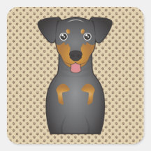 Bande dessinée de Manchester Terrier Autocollants