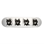 Bande dessinée de monstre, noire plateaux de skateboards customisés
