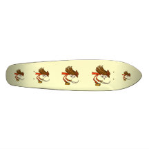 Bande dessinée de pirate planches à roulettes customisées