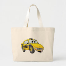 Bande dessinée de taxi de porte du jaune 4 sacs de toile