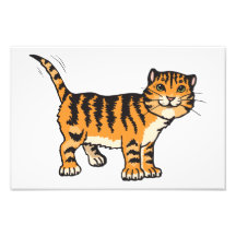 Bande dessinée de tigre de bébé photographie d’art
