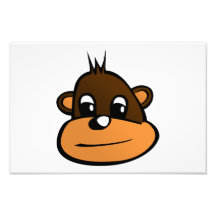 Bande dessinée de visage de singe photos