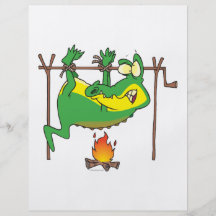 Bande dessinée drôle d'alligator d'alligator de dî prospectus personnalisés