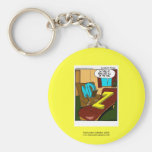 Bande dessinée drôle de psychiatrie sur le porte - porte-clefs