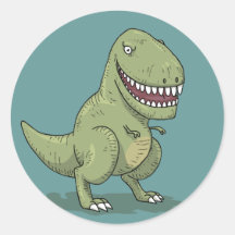 Bande dessinée du dinosaure T Rex Autocollants
