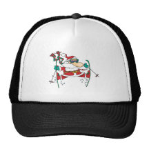 bande dessinée du père noël de ski casquettes