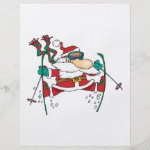 bande dessinée du père noël de ski prospectus personnalisés