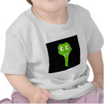 Bande dessinée effrontée de serpent vert sur le no t-shirts
