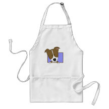 Bande dessinée encadrée Brown border collie Tabliers