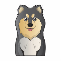 Bande dessinée finlandaise de Lapphund Photo En Découpe