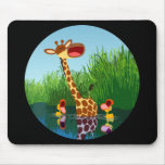Bande dessinée Giraffe&Ducks (par le télescope) Mo tapis de souris