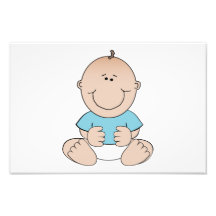 Bande dessinée heureuse de bébé tirages photo