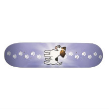 Bande dessinée Jack Russell Terrier Planches À Roulettes Customisées