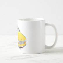 Bande dessinée jaune de taxi mugs
