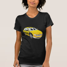 Bande dessinée jaune de taxi t-shirt