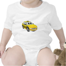 Bande dessinée jaune de taxi t-shirt