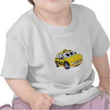 Bande dessinée jaune de taxi t-shirt