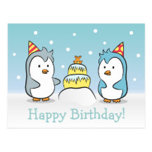 Bande dessinée mignonne - célébration d'anniversai carte postale