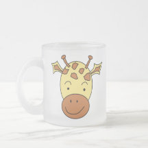 Bande dessinée mignonne de girafe tasse