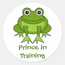 Bande dessinée mignonne de grenouille - prince dan adhésif