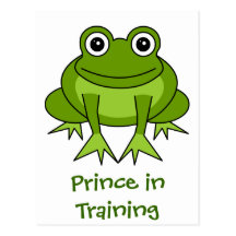 Bande dessinée mignonne de grenouille - prince dan cartes postales