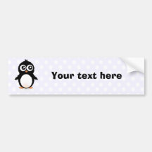 Bande dessinée mignonne de pingouin adhésif pour voiture