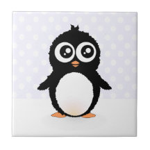 Bande dessinée mignonne de pingouin carreau en céramique