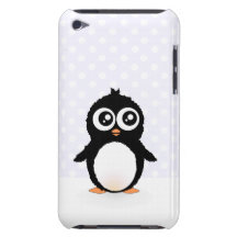 Bande dessinée mignonne de pingouin coques barely there iPod