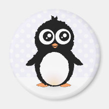 Bande dessinée mignonne de pingouin magnets pour réfrigérateur