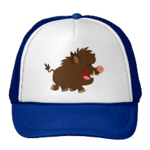 Bande dessinée mignonne rayonnant le chapeau de ca casquette