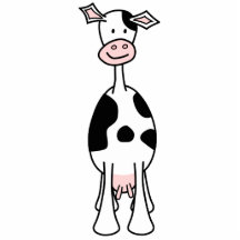 Bande dessinée noire et blanche de vache. Avant Photo Sculpture
