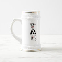 Bande dessinée noire et blanche de vache. Avant Tasse À Café