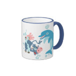 Bande dessinée Seacow et tasse de dauphin tasses