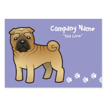 Bande dessinée Shar Pei Modèles De Cartes De Visite