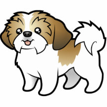Bande dessinée Shih Tzu (chiot coupé) Photo En Relief