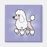 Bande dessinée standard/caniche de miniature/jouet magnets