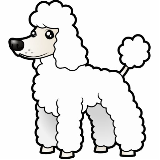 Bande dessinée standard/caniche de miniature/jouet découpages en acrylique