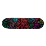 Bande dessinée Suédois - croquis noir multicolore Skateboards Customisés
