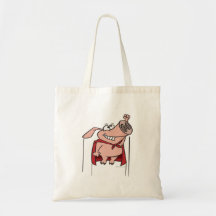 bande dessinée superbe de porc de super héros idio sac