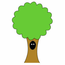 Bande dessinée verte d'arbre avec la créature photo en découpe